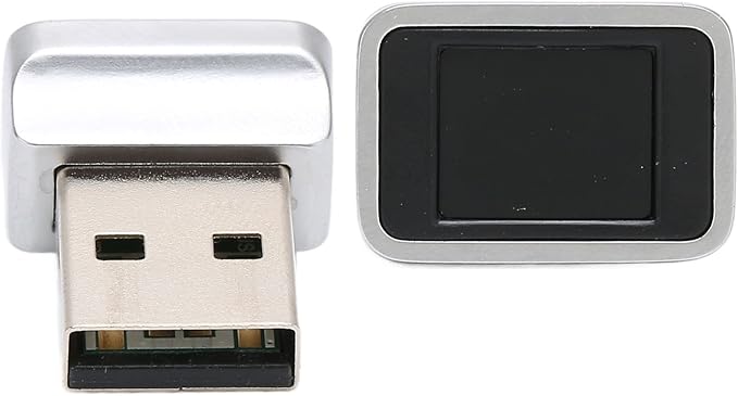 Yoidesu Mini USB Fingerprint Reader for 7 8 10 Fingerprint Scanner Scanner PC Dongle Fingerprint Sensor 360 Degree 0.5STouch Speedy Matching Biometric Portable USB Fingerprint Logger for PC Laptop