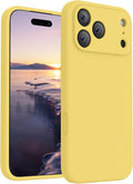 FireNova Magnetic for iPhone 17 Pro Max Case, Compatible with MagSafe, [Integrated Silicone Camera Control Button] [Camera Protection] Anti-Scratch Microfiber Lining Phone Case, 6.9", Yellow