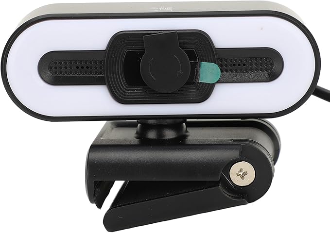 GOWENIC 4K Webcam 3840x2160p USB Camera with Built in Microphone, Super Bright Fill Light, Auto Beauty Feature, USB 2.0 Webcam for Laptop, PC, Monitor