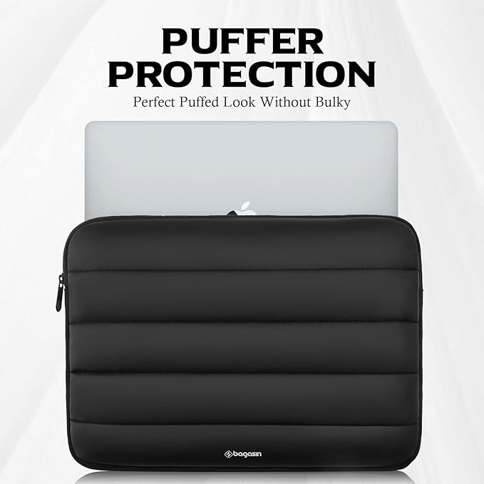 Bagasin 14 Inch TSA Laptop Bag Protective Sleeve Waterproof with 4-Layer Protection for MacBook, HP, Dell, Lenovo, Asus Notebook