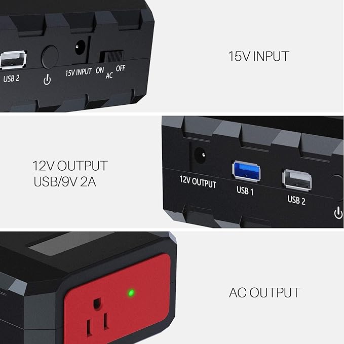 SinKeu 24000mAh Portable Power Bank with AC Outlet, 88.8Wh Portable Laptop Charger, Portable Power Station Outdoor Generators Portable for Home Backup Outdoor Emergency