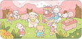 PERFECTSIGHT Cotton Candy Desk Mat Kawaii Kitty Bunny Large Mouse Pad XXL Desk Pad Gaming Mousepad Extended Keyboard Mat 31.5 x 15.7 in Laptop Computer Keyboard Pad Mouse Mat for Office Desk Decor