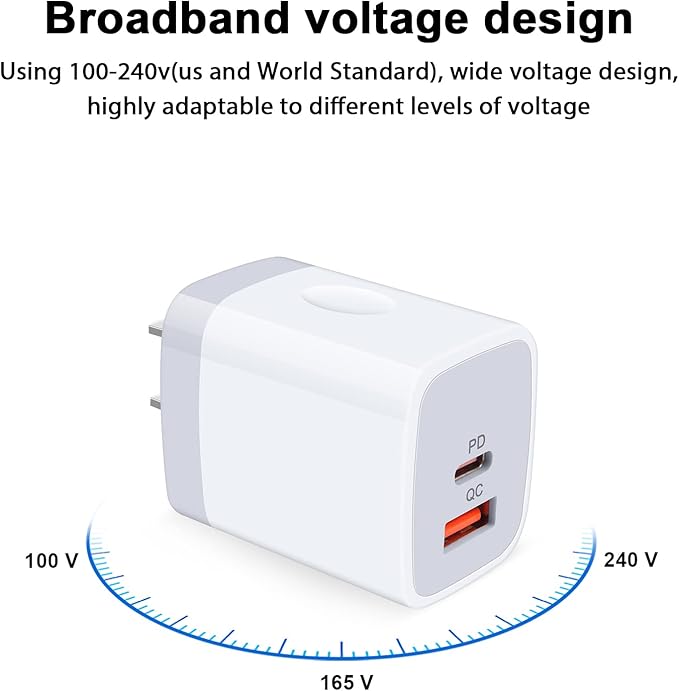 for iPhone 17e 16e 17 Pro Max Air, Fast Charger Block Wall Plug Power Adapter for iPhone 16e, USB C Box Charging Cube Base Brick for 16 15 14 13 12 11 Pro Max Plus Series