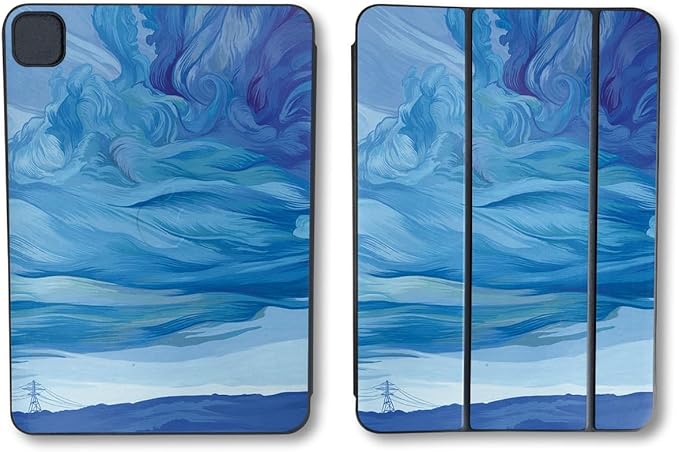 Skin Compatible with Apple Smart Folio for iPad Pro 13-inch (M4/M5) 2025 - Cell Phone Towers - Premium 3M Vinyl Protective Wrap Decal Cover - Easy to Apply | Crafted in The USA by MightySkins