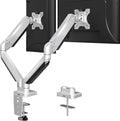 MOUNTUP Dual Monitor Desk Mount, Die-Cast Aluminum Fully Adjustable Double Monitor Arm, Computer Monitor Stand Fits 2 Screen 17 to 32 inch - Each Arm Holds 4.4-19.8LBS, MU0024