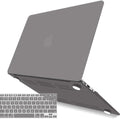 IBENZER Compatible with Old Version MacBook Air 13 Inch Case (2010-2017 Release). Models: A1466 / A1369, Plastic Hard Shell Case with Keyboard Cover for Mac Air 13, Ultra Gray, A13UAGY+1