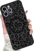 KANGHAR Case for iPhone 16 Pro Max Phone Case [Compatible with Magsafe] Leopard Printed Pattern Cute Cheetah Protective Magnetic Case for Girls Women Men 6.9"