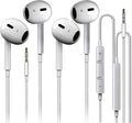 Nvnceiw 2-Pack Wired iPhone Earbuds/Headphones/Earphones with Mic and Volume Control, Compatible with iPhone, iPad, iPod, Computers, MP3/MP4 Players, Android Devices, and Most 3.5mm Audio Devices