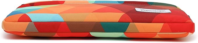 Canvaslife Rainbow Peacock Pattern 13 inch Canvas Laptop Sleeve with Pocket 13 inch 13.3 inch Laptop 13 case13 Sleeve