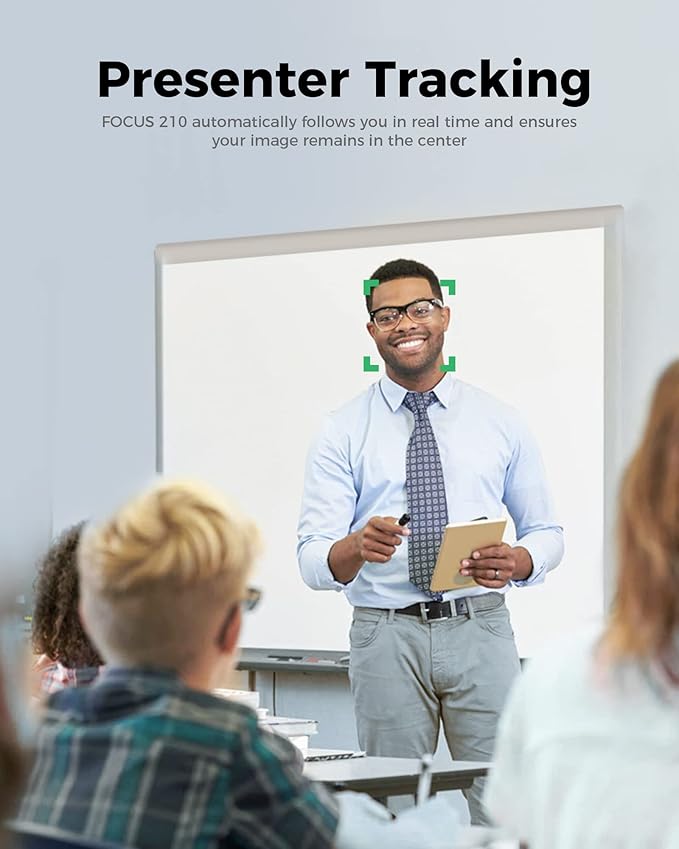 WYRESTORM 4K AI Tracking Conference Webcam, Auto Framing & Presenter Tracking, 120° Wide Angle, Dual Noise Cancelling Mics, Privacy Cover, USB Plug & Play, Zoom Certified for Teams Meeting Rooms