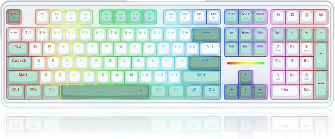 Redragon K745 HE Rapid Trigger Gaming Keyboard, 8K Wired Mechanical Keyboard w/Next-Gen UltraMag 100% POM Silky Magnetic Switch, Dual-Module Floating Patent Structure Design, 5-Layer Noise Dampening