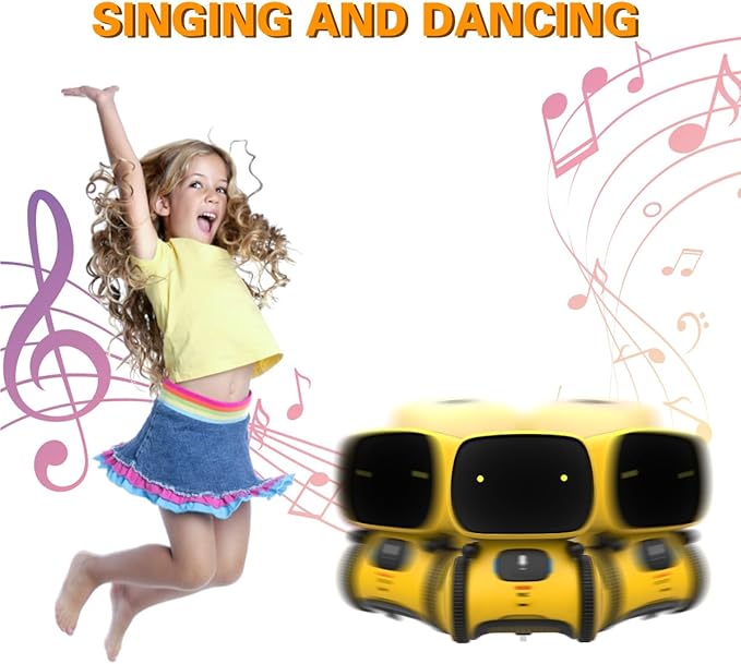 98K Robot Toys for Girls and Boys Rechargeable, Touch and Voice Control Robots Interactive Talking Smart Partner and Teacher with Singing, Dancing, STEM Toy Gifts for Kids Age 3 and Up