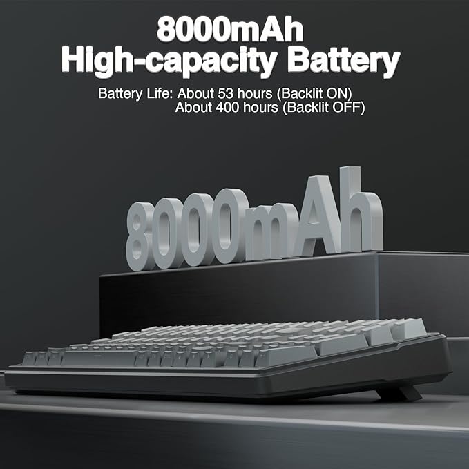 AULA F99 Wireless Mechanical Keyboard,Gasket Structure Hot Swappable Custom Keyboard,RGB Backlit,Creamy Sound,Side Printed PBT Keycaps,2.4GHz/USB-C/BT5.0 Computer Gaming Keyboards