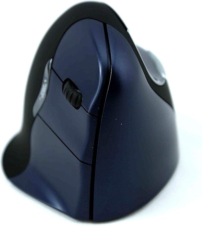 Jestik Evoluent Mouse VM4RW - VerticalMouse 4, Right Hand Ergonomic Design, Evoluent Vertical Mouse with Wireless Connection for Comfort and Precision, Plus Microfiber Cloth (Regular Size)