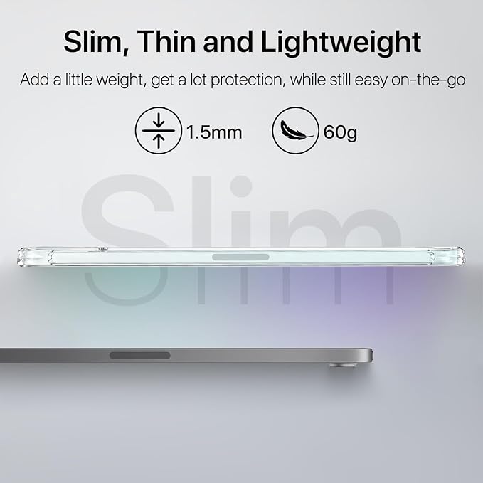 Case for iPad mini A17 Pro, iPad mini 6 case, Compatible with Magsafe, Clear Back with TPU Frame, Slim Lightweight Protective Case for 8.3“ iPad mini (Clear)
