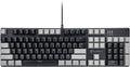 Merdia LED Backlit Full Size Wired Mechanical Gaming Keyboard | Black Switch 104 Keys US Layout Hot Swappable Full Size Mechanical Keyboard | White LED Backlit PC Gaming Keyboards (Black & Grey Color)