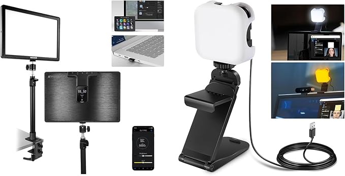 NEEWER GL1 PRO Black 15.5" LED Streaming Key Light for Gaming Recording Zoom Call Compatible with Elgato Stream Deck, PL81 PRO Streaming Light Included