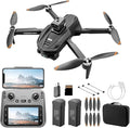 V168 Pro MAX GPS Drones with Camera for Adults 4K, RC Drone with 4.5" HD Screen on Controller, 60 Mins Flight, Long Range Transmission, 360° Obstacle Avoidance, Follow Me, Auto Return, Brushless Motor, QuickShots, Lightweight and Foldable Quadcopter fo...