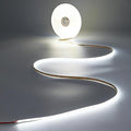 JOYLIT 49.2FT/15M COB LED Strip Lights 24V 6000K Cool White Indoor, 480LEDs/M High Density Spotless CRI 90+ Dimmable Flexible Tape Light for Bedroom, Cabinets, Retail (Power Supply Not Included)