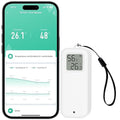 WLAN Thermometer Hygrometer Sensor, Wireless Smart Temperature and Humidity Digital Display Monitor, with Remote App Notification Alert for Home, Greenhouse(1pack)