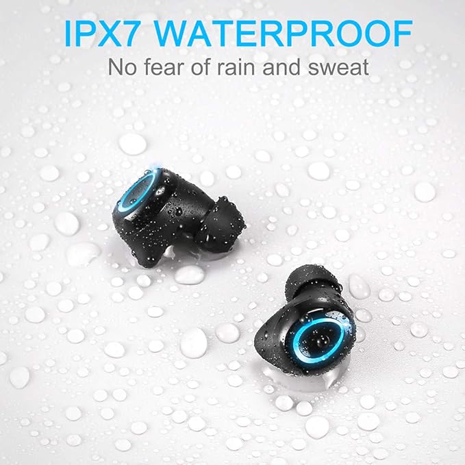Ordtop Wireless Earbuds, 140Hrs Playtime Ear Buds 2026 New Bluetooth 5.3 Headphones 6D Stereo Bass with ENC Clear Call, IPX7 Waterproof Earphones for Sports/Working, in Ear Headphones for Android/iOS