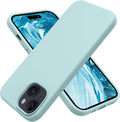 OTOFLY Compatible with iPhone 15 Case, Silicone Shockproof Slim Thin Phone Case for iPhone 15 (6.1 inch), (Mint Green)