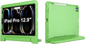 Kids Case for iPad Pro 12.9 Case 2022/2021/2020/2018 with Pencil Holder & Hadle Stand, Super Protection Rugged Cover for iPad Pro 12.9 inch 3rd/4th/5th/6th Generation, Lime Green