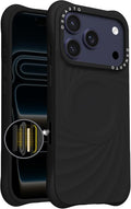 ORNARTO Vortuxe for iPhone 17 Pro Case 6.3" | 2X MIL-STD Protection | Camera Control Button | Compatible with MagSafe | Sleek Aesthetic Liquid Silicone Phone Cover | Black