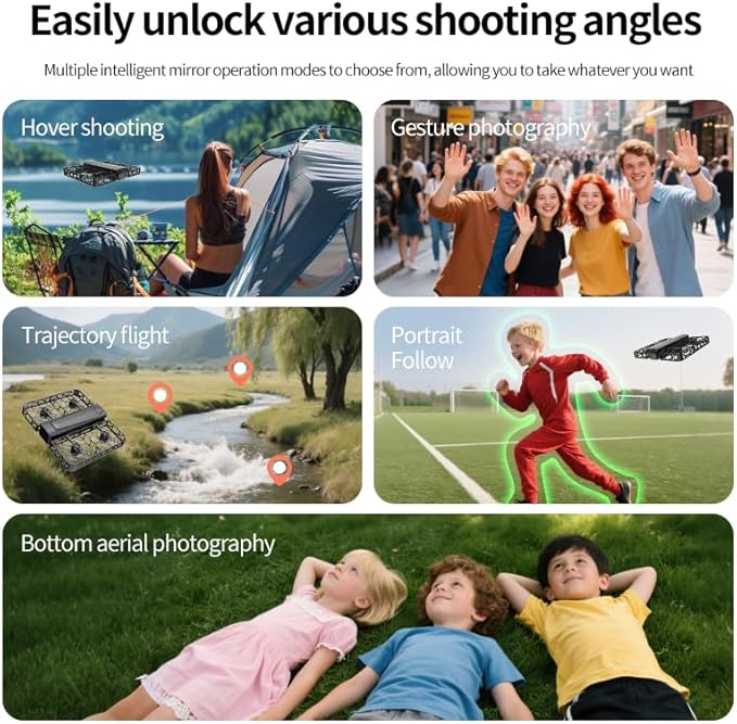 2K Dual Camera Drone with 4.5" LCD Screen Remote (No Phone Needed), Brushless Motor FPV Quadcopter, Under 249g Mini Drone, Foldable Design, 2 Batteries, Optical Flow Stable Hover, Portable for Adults
