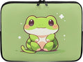 Cute Frog Laptop Sleeve for Women Teen Girls 17 inch Laptop Accessories with Versatile Uses Lap Top Case Portable Computer Sleeve Laptop Pouch Ideal Gifts for Holidays Green