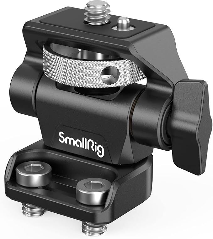 SmallRig Monitor Mount Swivel 360° and Tilt 180° Adjustable Bracket with 1/4"- 20 Screws for 5" and 7" Monitor