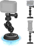 SMALLRIG Magnetic Mount for GoPro Hero 13/12/11, Powerful Camera Car Mount Outside with 360° Rotation Ball Head Magic Arm, for DJI OSMO 360/Nano/Action 6/5 Pro/4, for Insta360 X5/X4/X3/Ace Pro 2