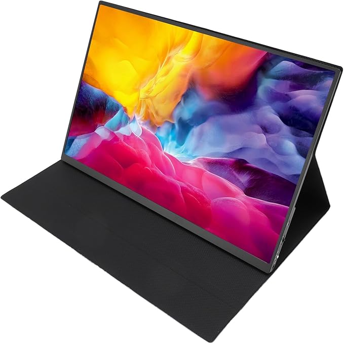 SUNGOOYUE 14.5 Inch Portable Display, 4K IPS Laptop Screen Resolution 16:10 Aspect Ratio 400 Nits Brightness 1500:1 Contrast Ratio, with Adjustable Stand and Dual USB C Ports, for Switch