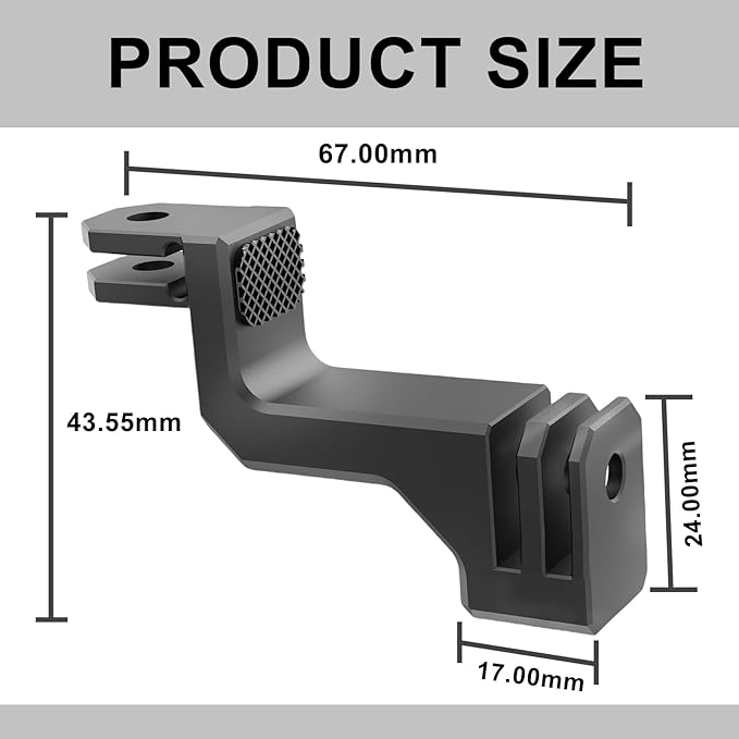 Aluminum Vertical Mount for Gopro, 90 Degree Direction Adapter Elbow Mount Compatible with GoPro Hero 13 12 11 10 9 Black Action Cameras