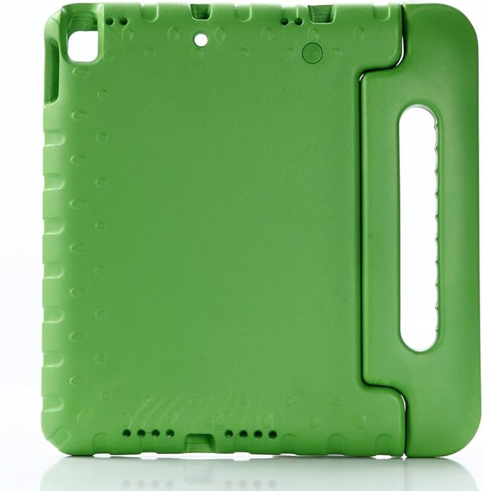 Kids Case for iPad 9th/8th/7th Generation (2021/2020/2019), iPad 10.2" Shockproof Case, Techcircle Handle Stand Lightweight EVA Foam Bumper Protective Rugged Drop Protection Child Proof Cover, Green