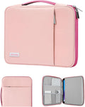 Dadanism 9-11" Tablet Sleeve Padded Carrying Case with Handle for iPad A16 11", iPad 10th Gen/Air5/4 10.9", iPad Air M4/Pro M5 11", iPad 9/8/7th Gen 10.2", Galaxy Tab A11+ 11", Remarkable 2, Pink