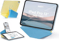 MOFT Dynamic Folio Tablet Stand for Desk Compatible with iPad Pro 13-inch (M5 2025/M4 2024), Slim Magnetic Tablet Holder Case with 20+ Viewing Angles, Panna Cotta x Faded Jeans