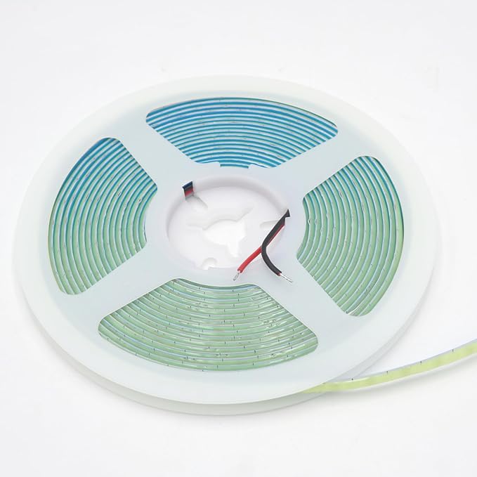 5mm COB LED Strip ,12V 400LEDs/m RA>90 High CRI LED Tape Light,Multiple color options, Cuttable Flexible,16.4FT 2000LEDs IP30 COB LED Light for Indoor House Kitchen Room Decor (Ice Blue)