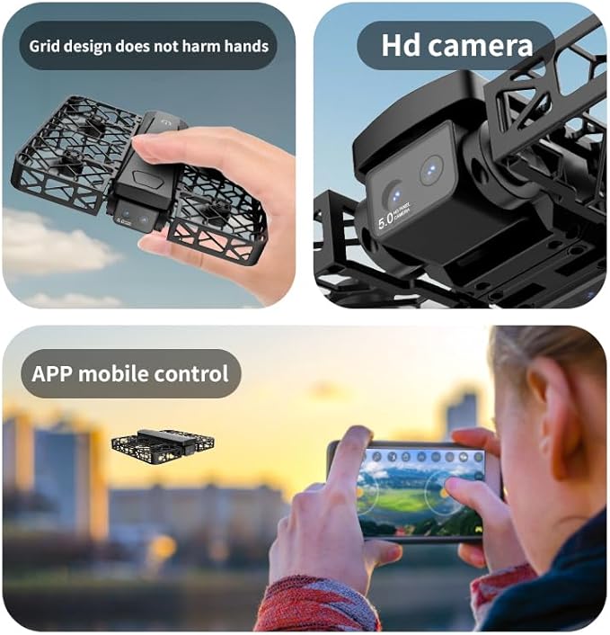 2K Dual Camera Drone with 4.5" LCD Screen Remote (No Phone Needed), Brushless Motor FPV Quadcopter, Under 249g Mini Drone, Foldable Design, 2 Batteries, Optical Flow Stable Hover, Portable for Adults