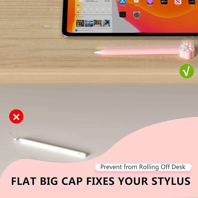 Silicone Case Compatible with Apple Pencil 2nd Generation, Pro - Cute Protective Cover Compatible with Apple Pen 2, Pencil Sleeve for ipad Pencil 2nd Gen, Shockproof Skin Accessories for iPad Pen Pink