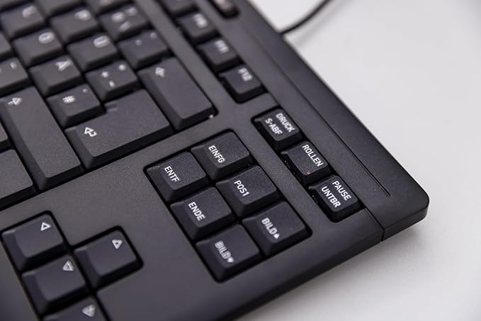 Cherry Stream Keyboard TKL, Wired Keyboard Without Number Pad, Whisper Quiet Keys, Unique Typing Feel, Slim Design, SX Scissor Switches, QWERTY, Black