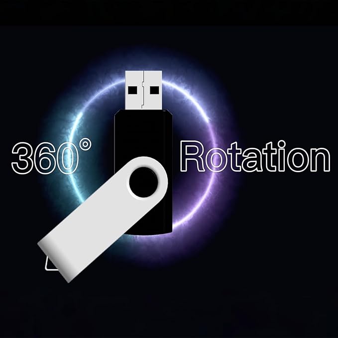 4GB USB Flash Drive, Flash Stick 4 GB 10 Pack Memory Stick JBOS Swivel Thumb Drives Gig Stick USB2.0 Pen Drive for Fold Digital Date Storage, Zip Drive, Jump Drive, Disk Key, USB Stick, Mixed Colors