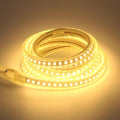 Outdoor LED Strip Lights 16.4 ft AC 110 Volts Rope Lights Waterproof IP67 Cuttable LED Lights 5730 120LEDs/m 3000K Warm White Super Bright Lighting for Bedroom Kitchen Under Cabinet Decor