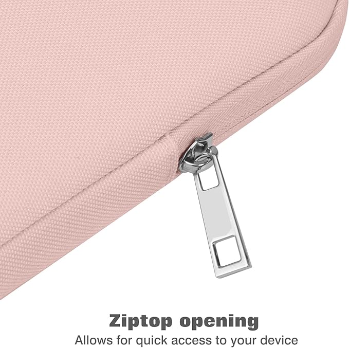 MoKo 9-11 Inch Tablet Sleeve Bag Carrying Case Fits iPad air 5 10.9" 2022,iPad Pro 11 M2 2022-2018,iPad 10th 10.9,iPad 9/8/7th Gen 10.2,iPad Air 4 10.9/Air 3 10.5,Tab S8/S9 11", Baby Pink