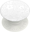 PopSockets Adhesive Phone Grip, Holder, Phone Stand, Flower - Blanc Fresh