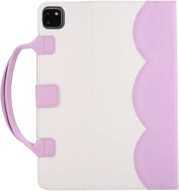 Handbag Case for iPad Pro 13" (M5/M4) 2025/2024, Air 13" M2 M3, iPad Pro 12.9-inch 2018-2022, Techcircle Cute Bowknot Pocket Wallet Design Folio Stand PU Leather Carrying Case, Auto Sleep/Wake, Pink