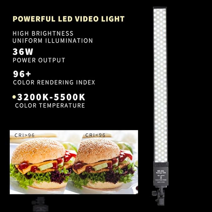 LED Photography Light Kit for Studio Portrait Photography, Live Streaming, YouTube Video Shooting, Tattooing, Eyebrow Tattooing, Eyelash Beauty, Beauty Lighting