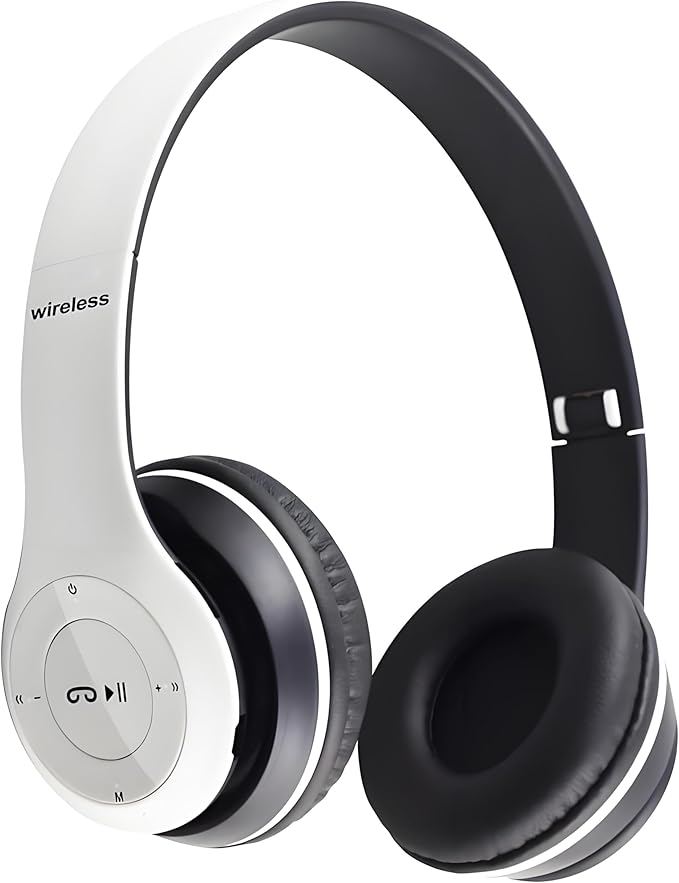 Upgraded Hybrid Noise Cancelling Headphones Over Ear with Transparent Modes Wireless Bluetooth with Mic Deep Bass Soft-Earpads Hi-Fi Audio Comfortable Fit Long Playtime for Home Office Travel White
