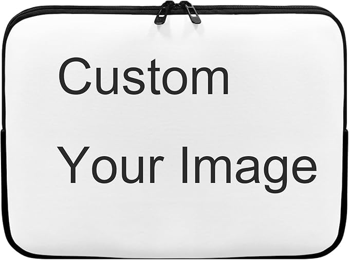 Personalize Laptop Protective Sleeve for Women Men Computer Sleeve Custom Laptop Case Bag Add Your Iamge Computer Carrying Case Suitable GITS for Teens Tablet Bags
