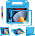 Kids Case for iPad 9th/8th/7th Generation 10.2 Inch 2021/2020/2019, Case for iPad Air 3rd Gen/Pro 10.5 Inch, Durable Shockproof Cover with Screen Protector for iPad 10.2 & 10.5, Blue